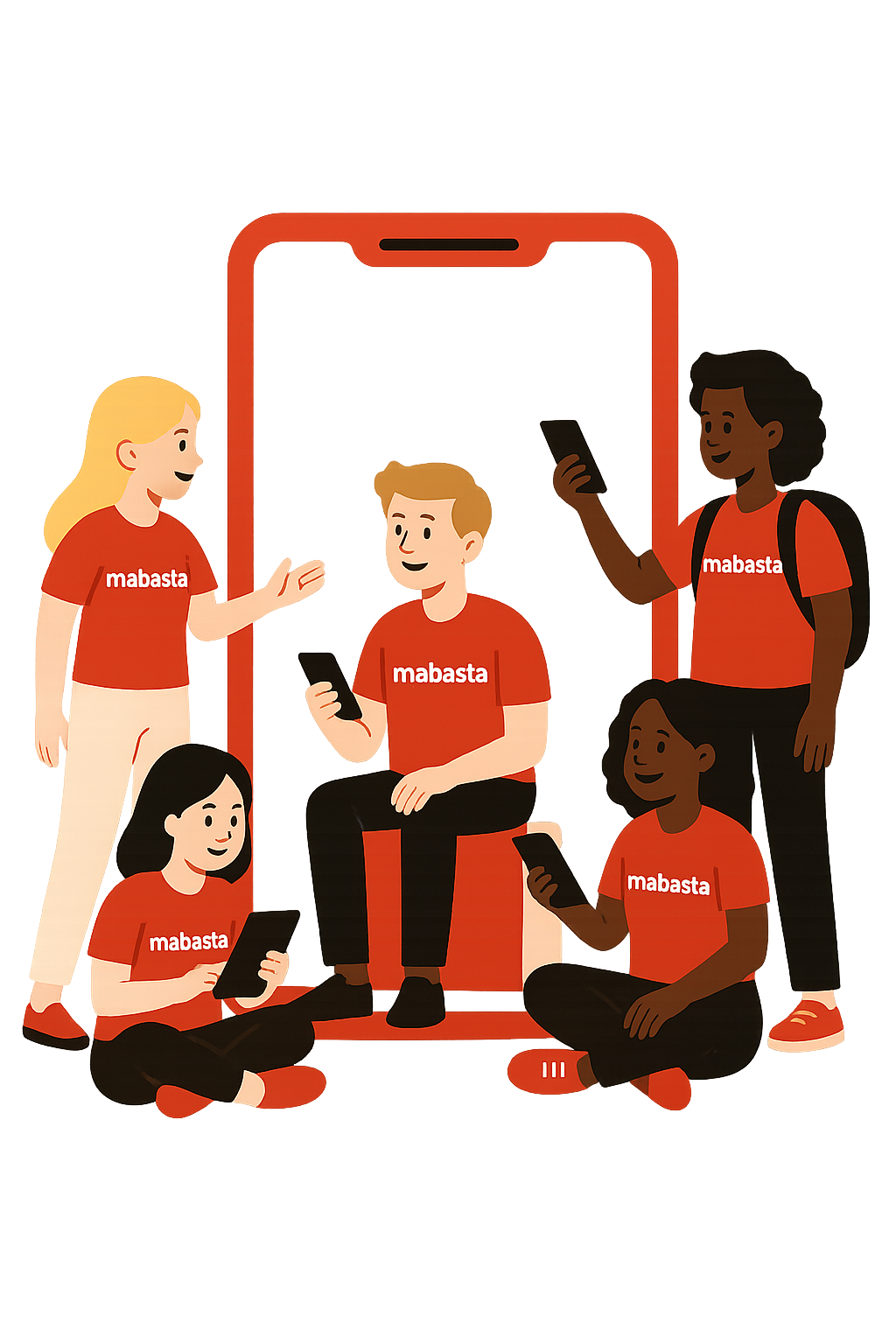 Illustrazione studenti Mabasta